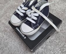 2 pairs of baby converse shoes