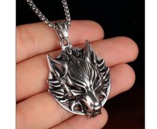 Silver Wolf Medallion