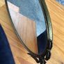 Brass framed ornate oval mirror Image 7