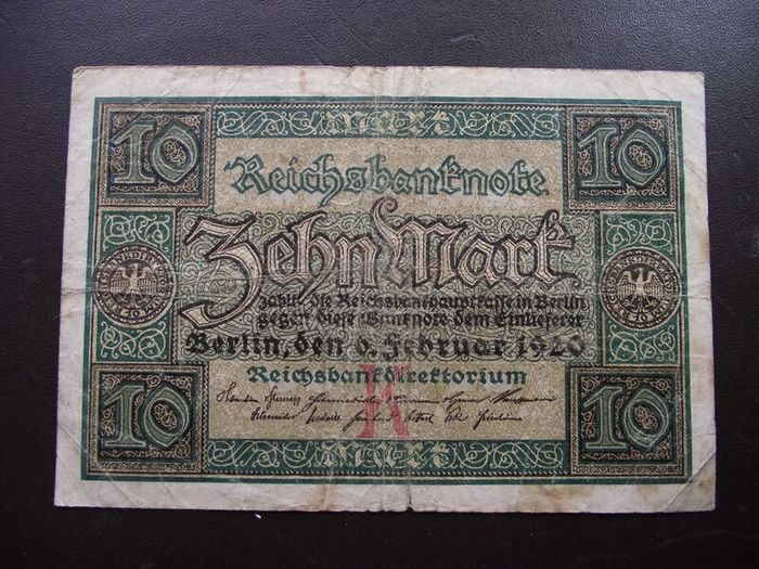 Germany. Reichsbanknote. 10 Mark (6.2.1920)