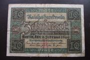Germany. Reichsbanknote. 10 Mark (6.2.1920)