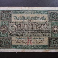 Germany. Reichsbanknote. 10 Mark (6.2.1920)
