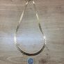 Gold Coloured Metal Flat Chain Necklace Image 4