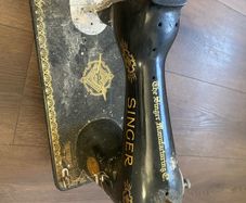 antique Singer treadle sewing machine head