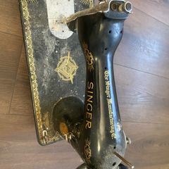 antique Singer treadle sewing machine head