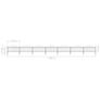Garden Fence with Spear Top Steel (0.5-0.75)x11.9 m Black Image 5