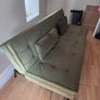 Vibrant green Swyft sofa bed couch with matching pillows (Colour not accurately reflected in own pictures, see listing for brands original pictures) Image 5