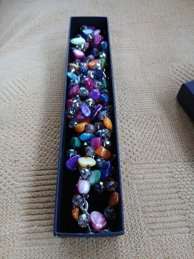 Murano Multicolour Beads. Multicoloured. 22" length.