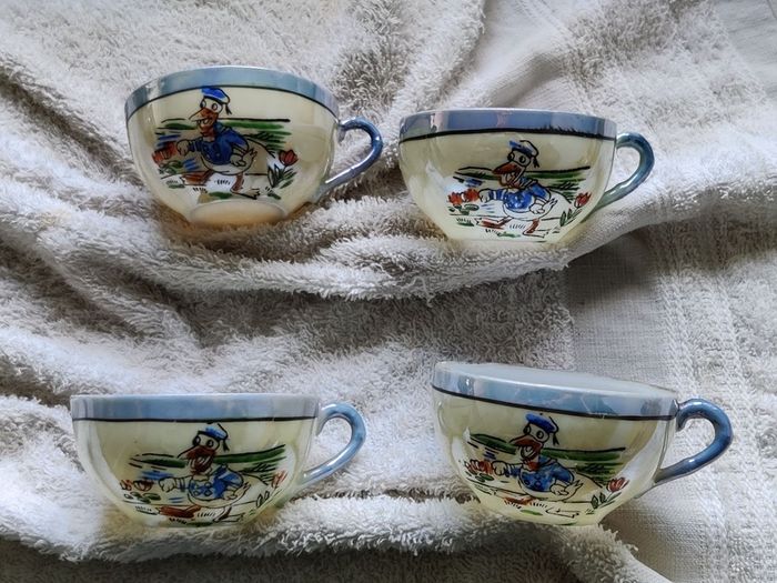Vintage Japanese Disney Donald Duck Tea Set