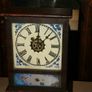 Antique Working 1870's Mahogany Cottage Mantel Shelf Clock 8" x 3,4" H-12" (works well) Image 4