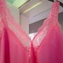 Pink lace trim top Image 4