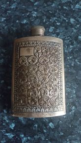 sterling silver whiskey flask