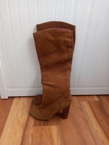 Suede tall boots size 4