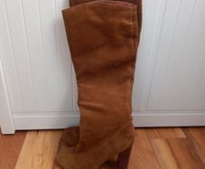 Suede tall boots size 4