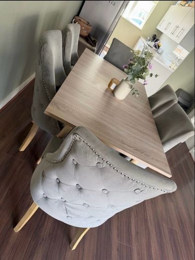 dining table and chairs