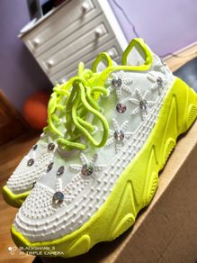 Green Neon Bling Trainers