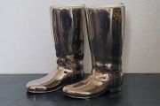 Vintage pair of Grenadier silverplate riding boots/shot measure