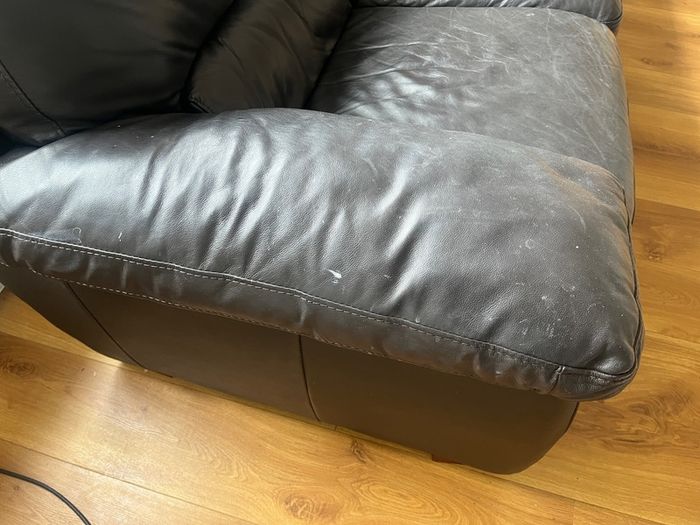 Black Leather Couch