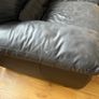 Black Leather Couch Image 3