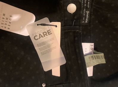High waisted design jeans