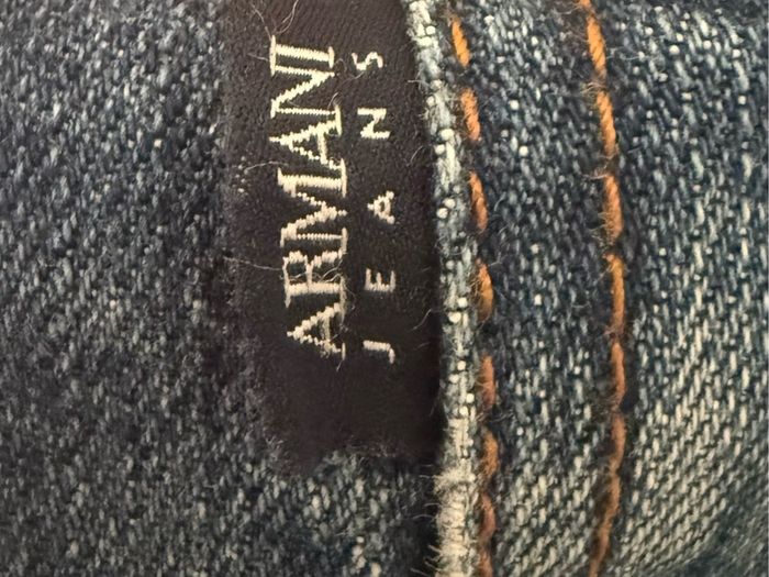 Armani Jeans Blue Denim Straight Fit Size 34