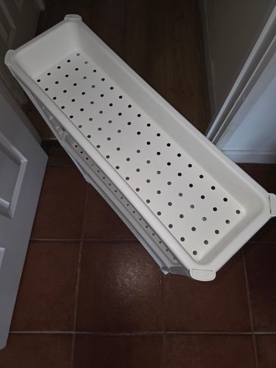 IKEA Shelves/Trolley, white, 54x18x71 cm