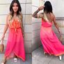 Asymmetrical ombre maxi dress Image 6