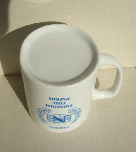 NEENAH PREMIUM FINE PAPERS (Wisconsin, USA) - a promotional ceramic mug