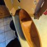 Carved  Wood Boat Tray or Centerpiece divided to 2 halfs. Image 5
