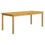 7 Piece Garden Dining Set Brown Image 4