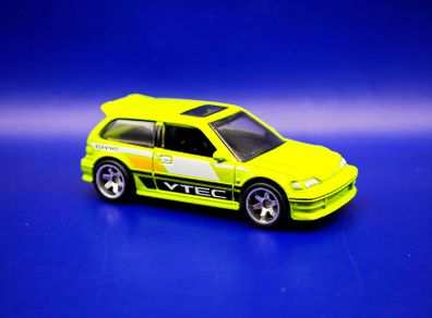 Hot Wheels Honda Civic EF with custom wheels.