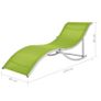 Folding Sun Loungers 2 pcs Green Textilene Image 8