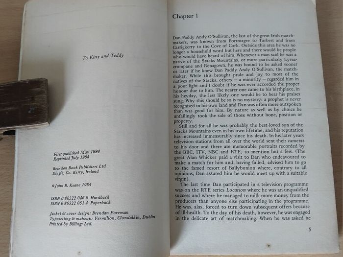 4 x John B Keane p/b Letters of x2/Unusual Irish Careers/Man of the Triple Name FREEPOST