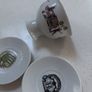 Hendricks Gin Cup and 2 saucers - Charles Dickens Quote -Minds like bodies will ofer fall into a pimpled, ill conditioned state from mere excess of comfort Image 4