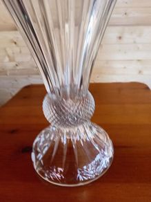 large crystal vase