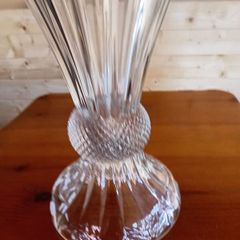 large crystal vase