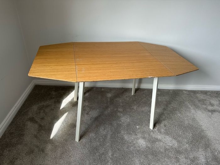 Drop Leaf bamboo table