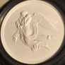 SET OF THE 2 Plaques are likely vintage Royal Copenhagen Denmark bisque porcelain reliefs depicting "Night" and "Day". Image 6