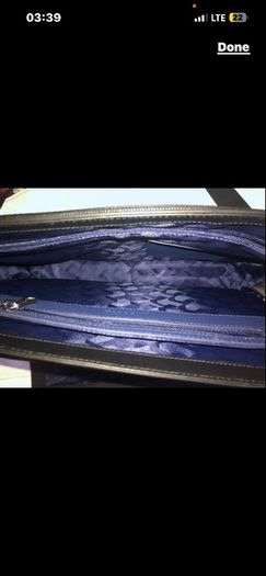 Lacoste leather shoulder messenger laptop Cross Body Travel Work Bag