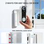 Doorbell Camera Wireless No Monthly Fee, 2K HD Video Doorbell with Chime, Smart AI Detection Instant Alert, 2-Way Talk, Clear Night Vision, Only 2.4GHz WIFI, Works with Alexa, White Image 4