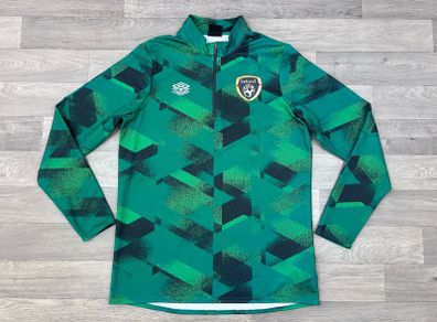 Umbro Ireland Football Half Zip Jumper Mens Large