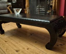 Mid Century Oriental Low End Carved table
