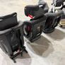 Uppababy Vista twin buggy and three Joie car seats Image 5