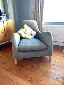 Habitat nubuck leather armchair