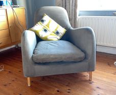Habitat nubuck leather armchair