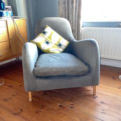Habitat nubuck leather armchair