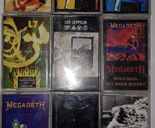 Cassette Tape Collection Metal / Rock x 9