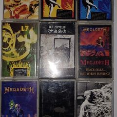 Cassette Tape Collection Metal / Rock x 9