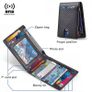 Rfid Business Card Holder Smart Wallets for Men Carbon Fiber Slim Thin Minimalist Wallet Custom Personalized Gift EDC Image 3