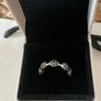 Pandora ring sterling silver pave black crystal Image 8